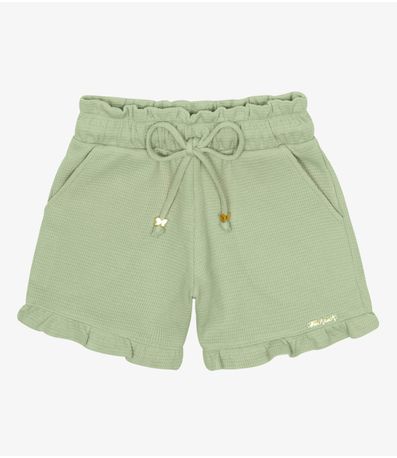 Shorts Infantil Maquinetado Trick Nick Verde