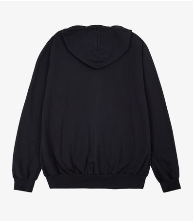 Jaqueta Feminina Plus Size De Moletom RechSul Preto