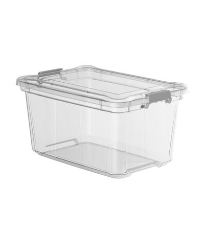 Caixa Plastica Organizadora Transparente Grande 50 Litros - Plasvale