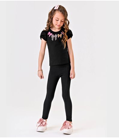 Legging Infantil Feminina Trick Nick Preto