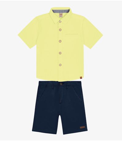 Conjunto Masculino Camisa com Bermuda Trick Nick Verde