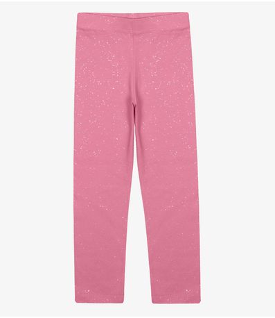 Legging Infantil Cotton Glitter Trick Nick Rosa