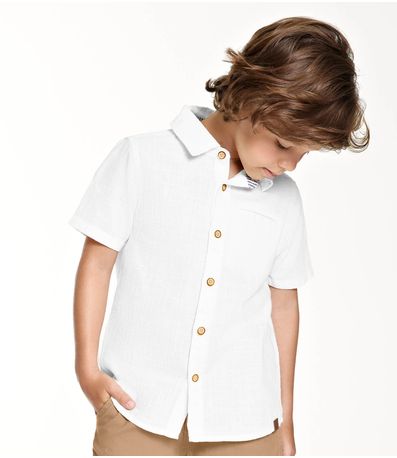 Conjunto Masculino Camisa com Bermuda Trick Nick Branco