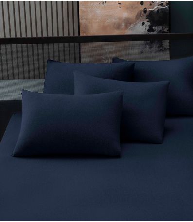 Lençol Avulso Liso King Fusion Vivaldi Azul