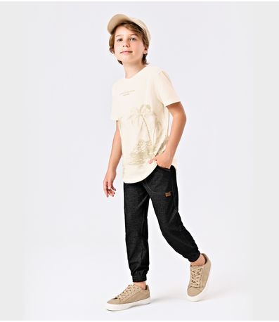 Calça Jogger Masculina Infantil Trick Nick Preto