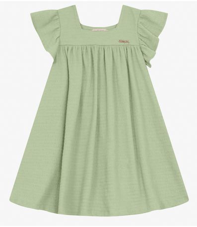 Vestido Infnatil em Anarruga Trick Nick Verde