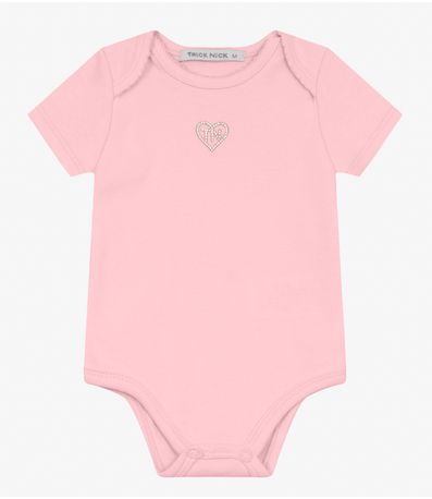 Body Infantil Feminino Trick Nick Rosa