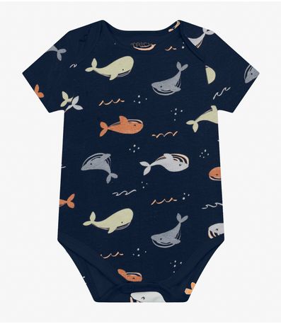 Body Masculino em Cotton Leve Trick Nick Azul