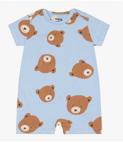 Macaquinho Masculino em Cotton Leve Trick Nick Azul