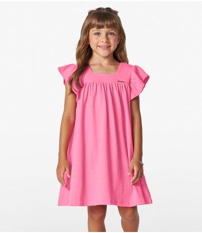 Vestido Infnatil em Anarruga Trick Nick Rosa