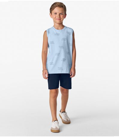 Machão em Cotton Leve Trick Nick Azul