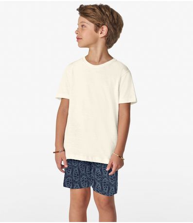 Bermuda Infantil Em Microfibra Trick Nick Azul Marinho