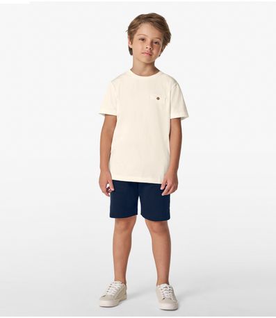 Camiseta Masculina em Meia Malha Trick Nick Off White
