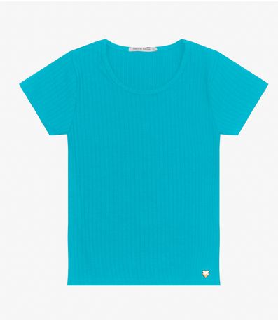 Blusa Infantil Feminina Canelada Trick Nick Azul