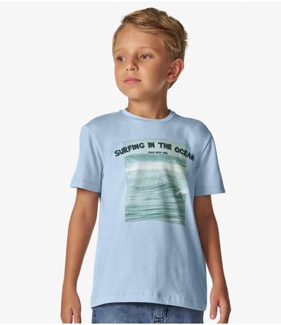 Conjunto Camiseta com Bermuda Trick Nick Azul