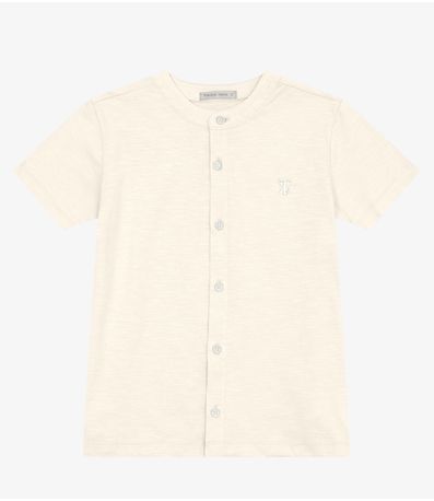 Camisa Masculina em Meia Malha MaquinetaTrick Nick Off White