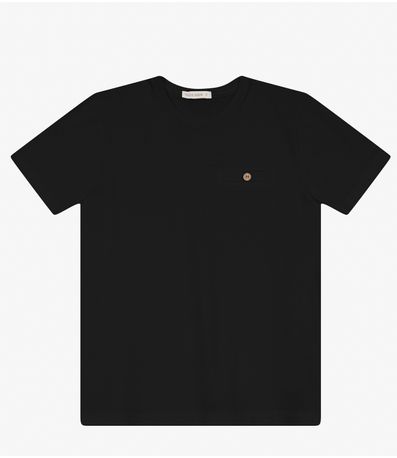 Camiseta Masculina em Meia Malha Trick Nick Preto