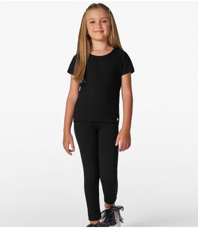 Legging Infantil Feminina Trick Nick Preto