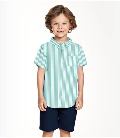 Conjunto Camisa com Bermuda Trick Nick Azul