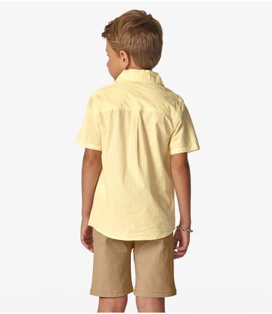 Conjunto Camisa com Bermuda Trick Nick Amarelo