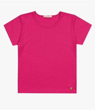 Blusa Infantil Feminina Canelada Trick Nick Rosa