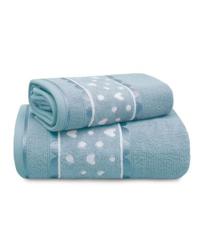 Toalha De Rosto Charme Appel Azul