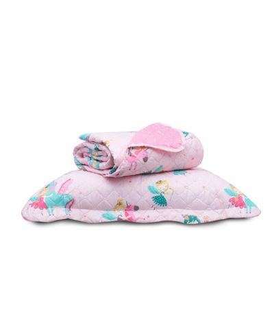 Kit Cobre Leito Casual Kids Solteiro Appel Rosa
