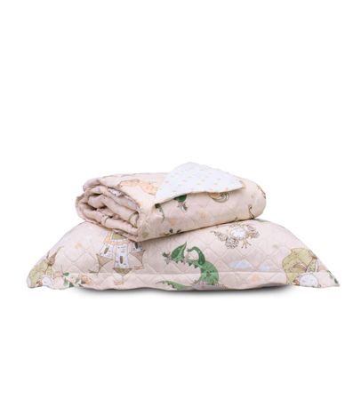 Kit Cobre Leito Casual Kids Solteiro Appel Rosa