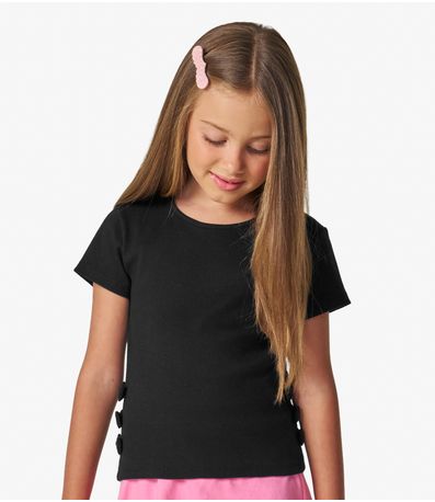 Blusa feminina em Ribana 2x1 Trick Nick Preto