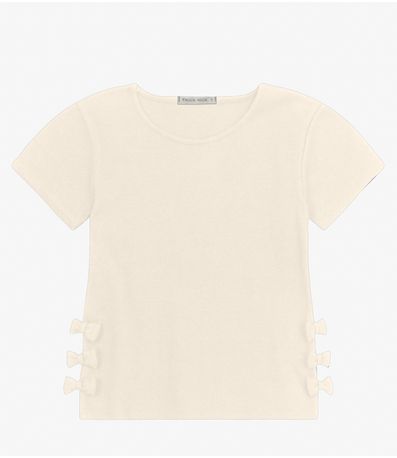 Blusa feminina em Ribana 2x1 Trick Nick Off White