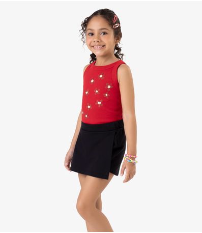 Shorts Saia Moletom Rovi Kids Preto