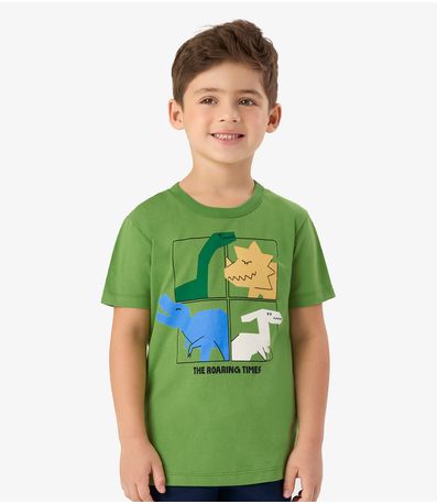 Conjunto Infantil Camiseta com Bermuda Rovi Kids Verde