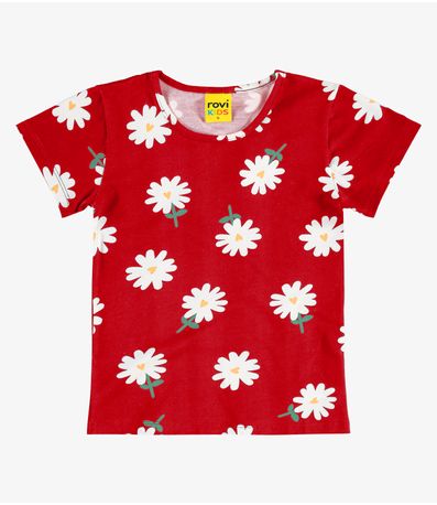 Blusa em Cotton Rovi Kids Vermelho