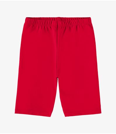 Bermuda Ciclista Infantil Feminina Rovi Kids Vermelho