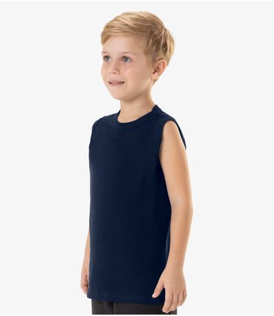 Regata Básica Infantil Masculina Rovi Kids Azul