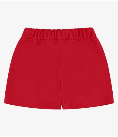Shorts Saia Moletom Rovi Kids Vermelho
