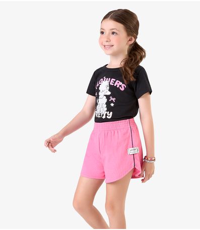 Conjunto Blusa com Shorts Malhão Fruit RoviKids Preto