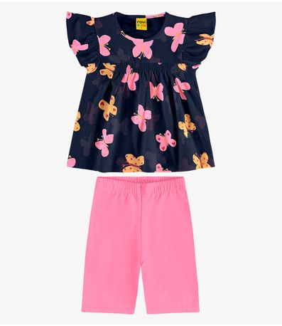 Conjunto Infantil Regata com Ciclista Rovi Kids Azul