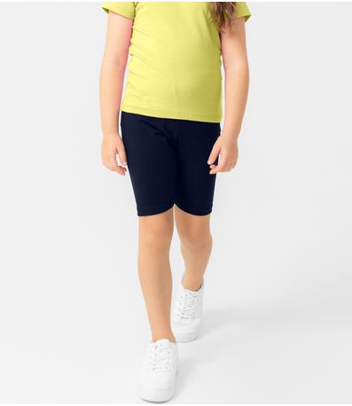 Bermuda Ciclista Infantil Feminina Rovi Kids Azul