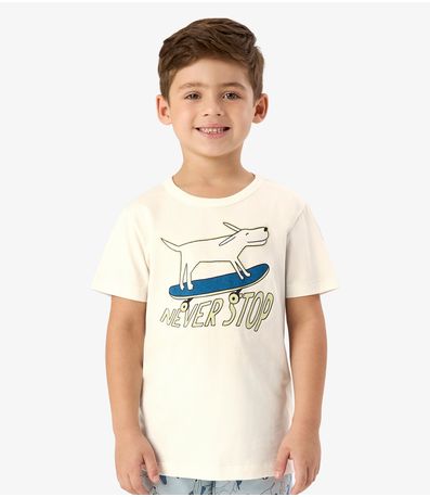 Pijama Meia Malha Rovi Kids Bege