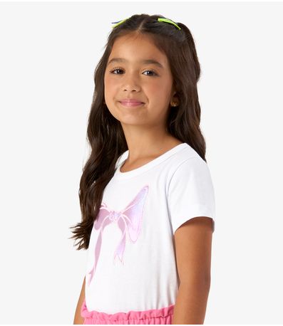 Blusa Feminina Meia Malha Rovi Kids Branco