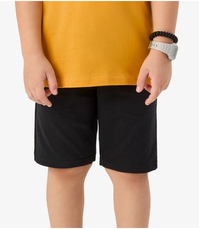 Bermuda Básica Masculina Rovi Kids Preto