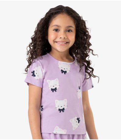 Pijama Meia Malha Rovi Kids Roxo