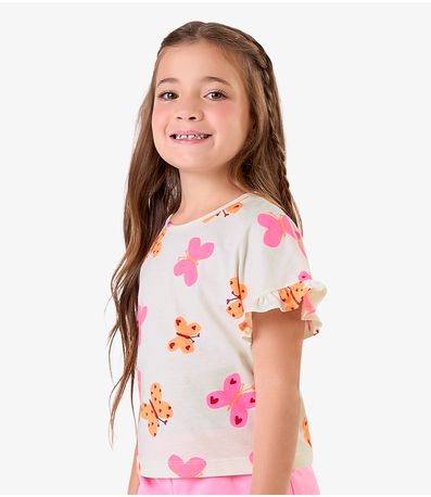 Blusa Feminina Meia Malha Rovi Kids Bege