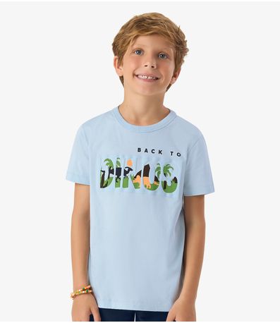 Conjunto Infantil Camiseta com Bermuda Rovi Kids Azul