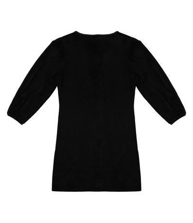 Vestido Manga Longa Plus Infinita Cor Preto