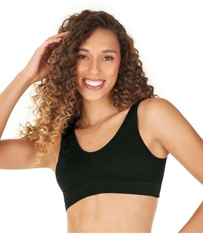 Top Com Alça Larga Sem Costura Zee Rucci Preto