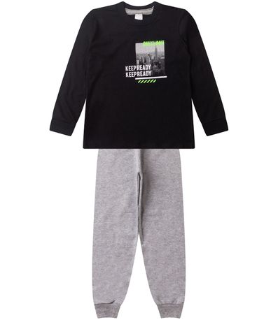 Conjunto Infantil Menino Meia Estação Kappes Cinza
