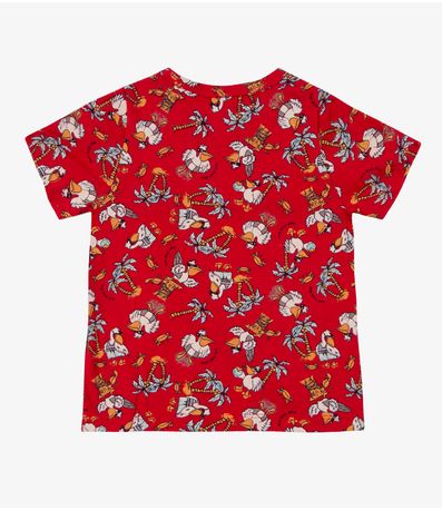 Camiseta Infantil Masculina Animais Infinita Cor Vermelho