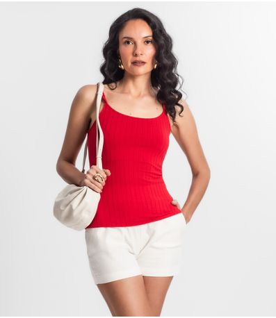 Blusa Feminina De Alça Seletc Vermelho